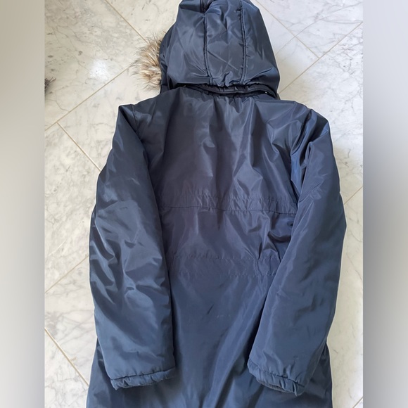 Teen winter parka in dark blue - Picture 2 of 5